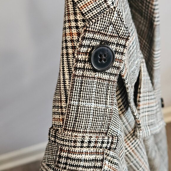 EXPRESS Women’s Plaid Longline Coat – XL – NWT – Classic- MSRP $228 - Picture 5 of 7